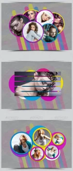 Colorful Photo Frame Template - Pack
