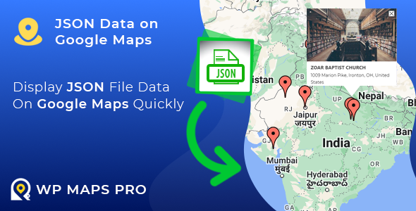JSON Data on Google Maps