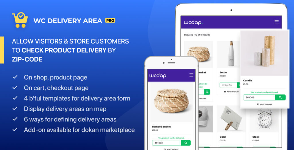 WooCommerce Delivery Area Pro