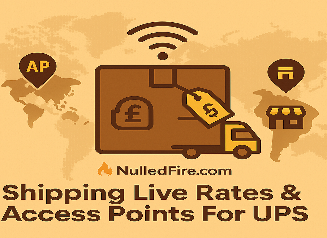 Shipping Live Rates And Access Points For UPS
