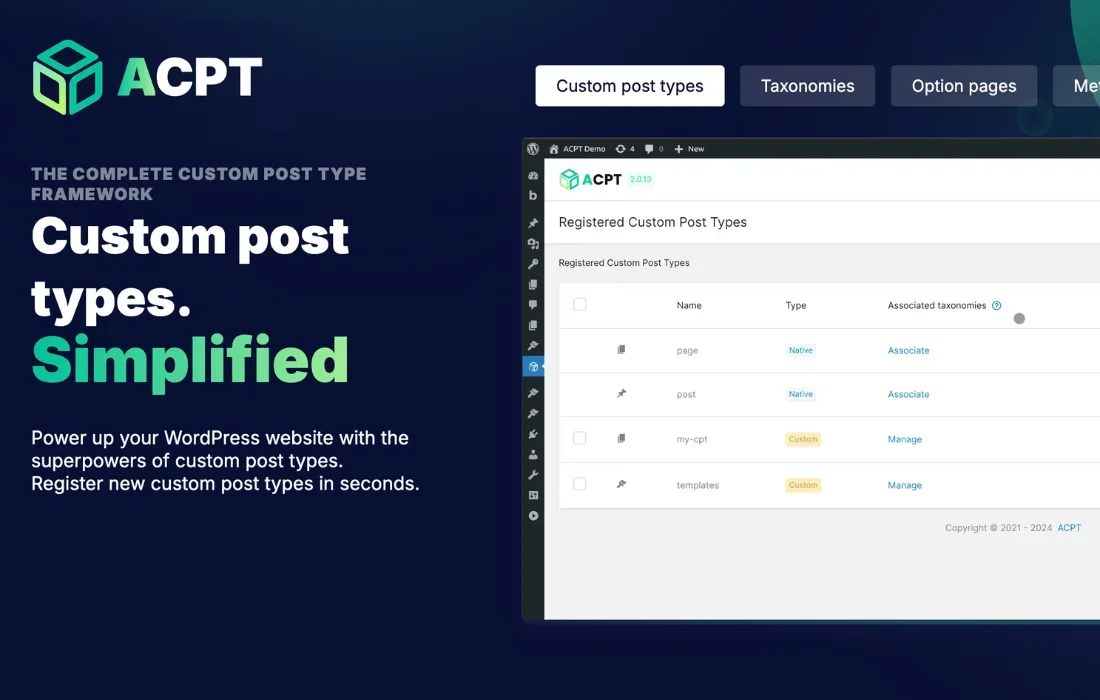 ACPT (Advanced Custom Post Type)